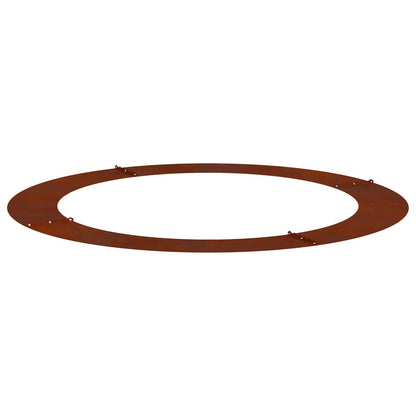 suitable for Flat Tree Rings 5 pcs Rusty Ø90/120 cm