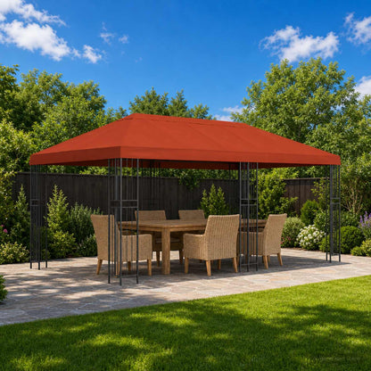 6 x 3 m Terracotta Polyester and Steel 190