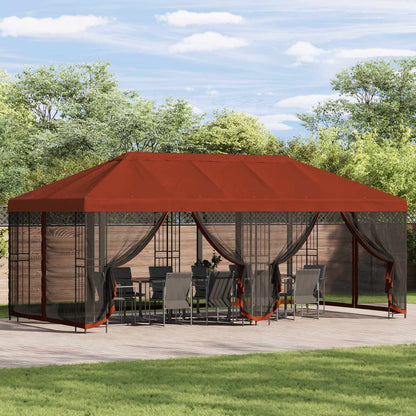 6 x 3 m Terracotta Polyester and Steel 190