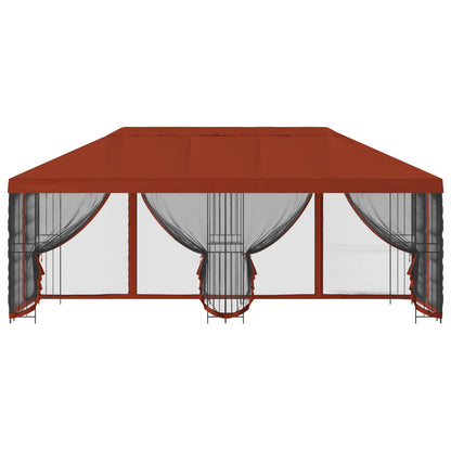 6 x 3 m Terracotta Polyester and Steel 190