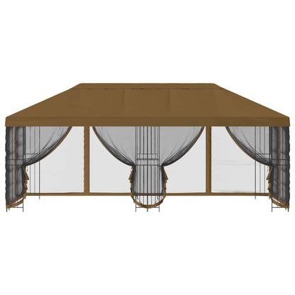 6 x 3 m Taupe Polyester and Steel 190