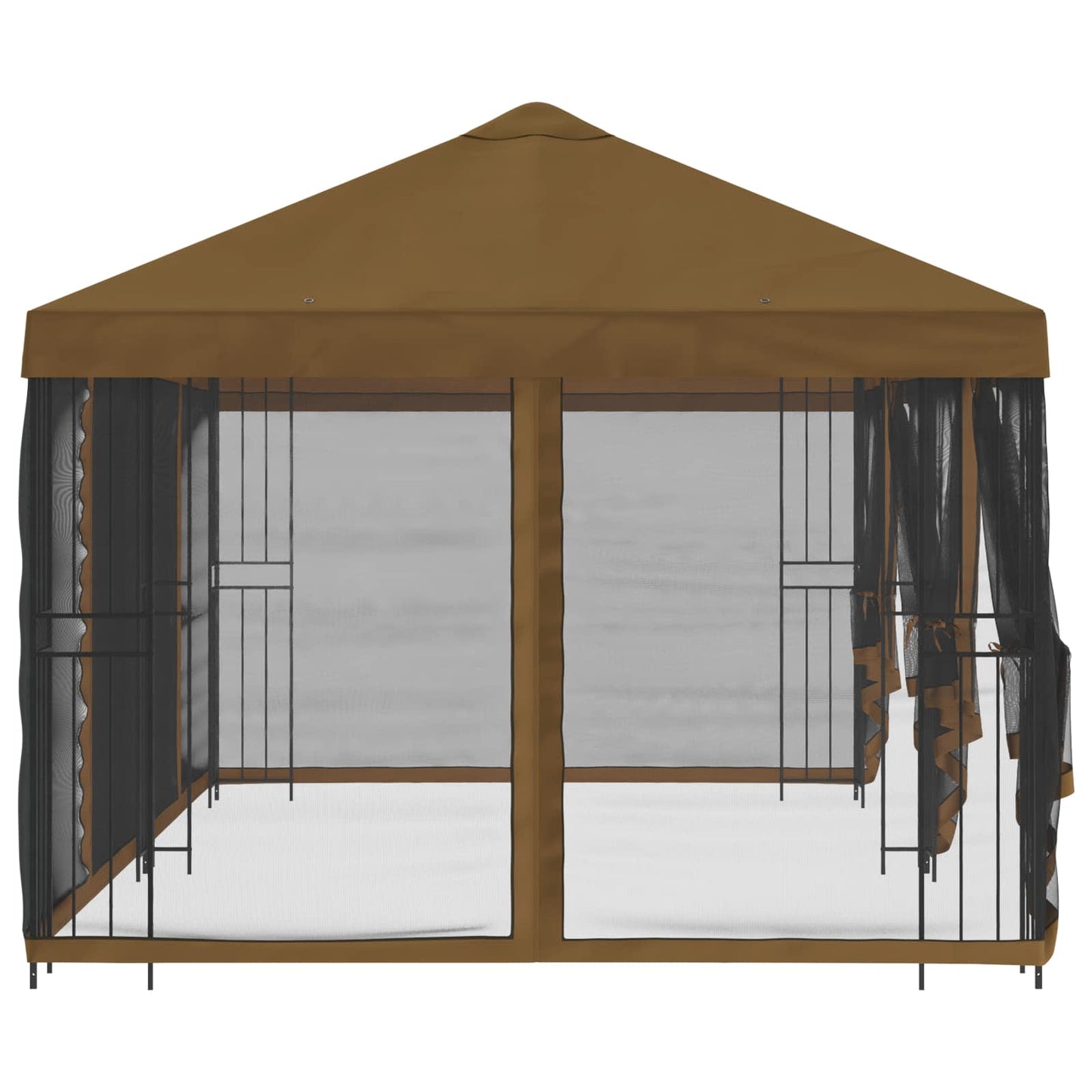 6 x 3 m Taupe Polyester and Steel 190