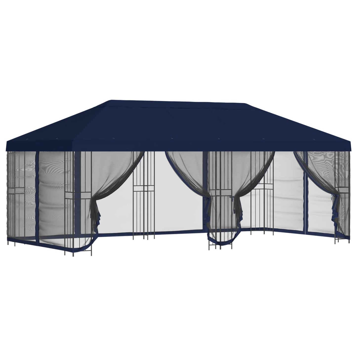 6 x 3 m Blue Polyester and Steel 190