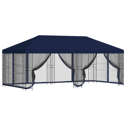 6 x 3 m Blue Polyester and Steel 190