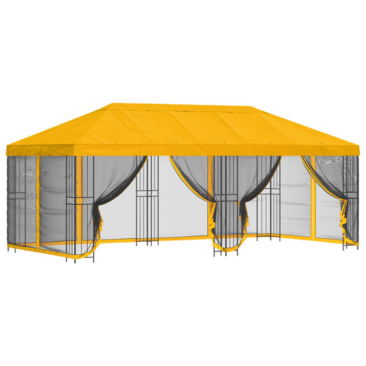 6 x 3 m Yellow Polyester and Steel 190 gsm