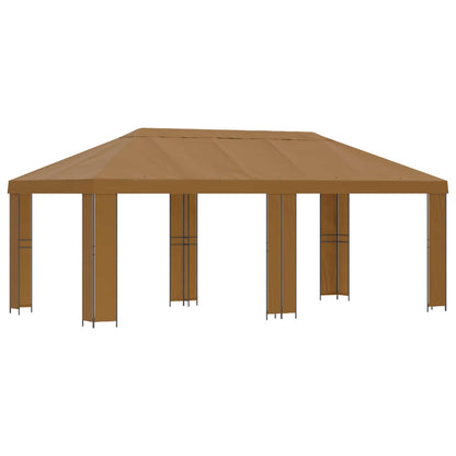 Garden Gazebo 6 x 3 m Beige Polyester and Steel 190
