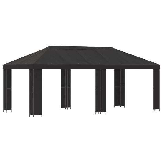 Garden Gazebo 6 x 3 m Anthracite Polyester and Steel 190 gsm