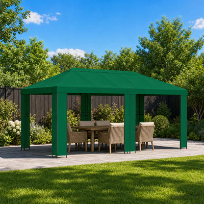Garden Gazebo 6 x 3 m Green Polyester and Steel 190