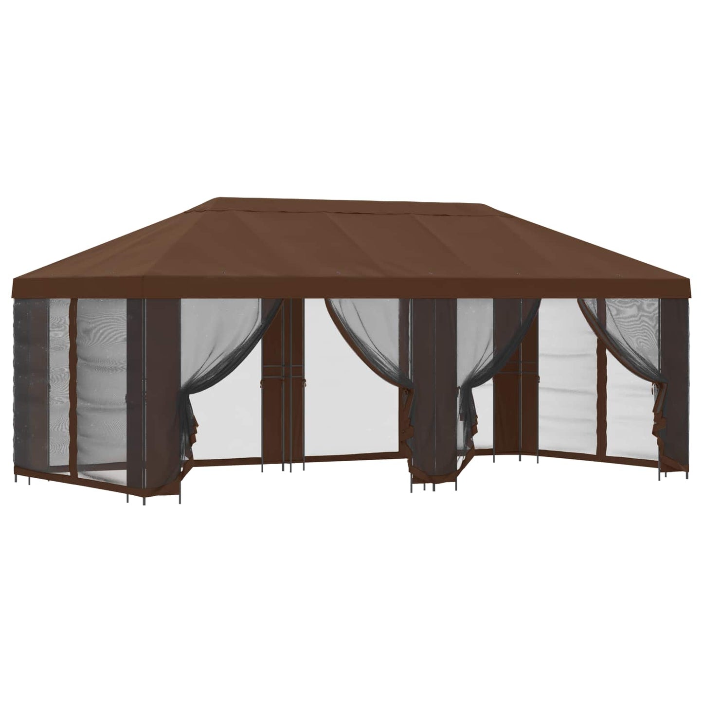 6 x 3 m Brown Polyester and Steel 190