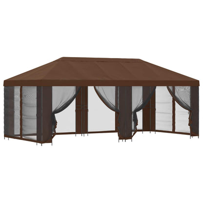 6 x 3 m Brown Polyester and Steel 190