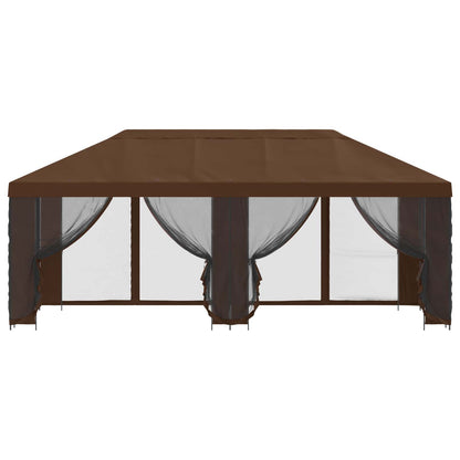 6 x 3 m Brown Polyester and Steel 190