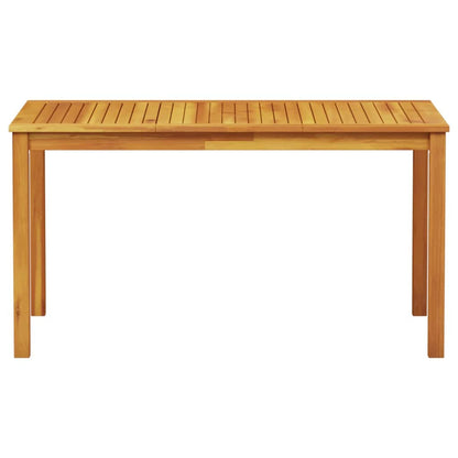 Garden Dining Set 5 pcs Brown Solid Acacia Wood