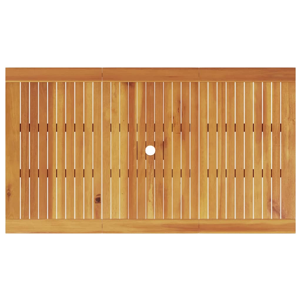 Garden Dining Set 5 pcs Brown Solid Acacia Wood