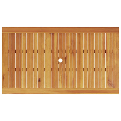 Garden Dining Set 5 pcs Brown Solid Acacia Wood