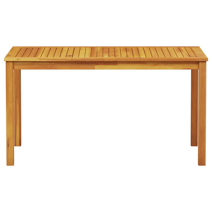 Garden Dining Set 7 pcs Brown Solid Acacia Wood