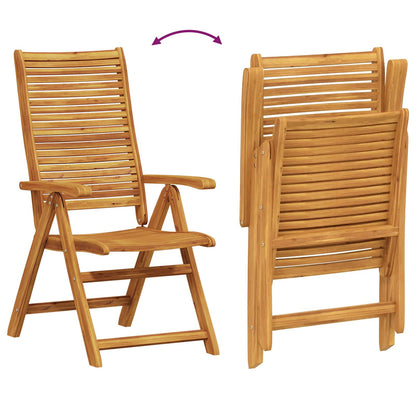 Garden Dining Set 7 pcs Brown Solid Acacia Wood