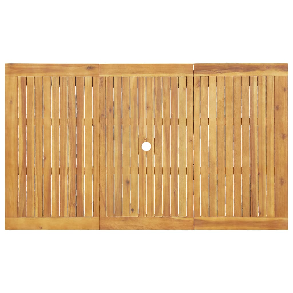 Garden Dining Set 5 pcs Brown Solid Acacia Wood