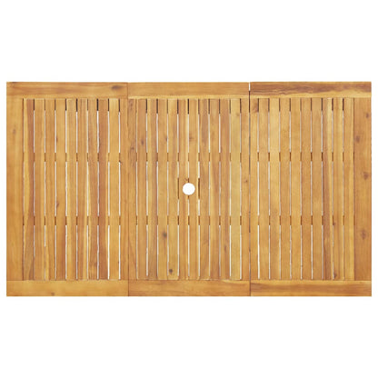Garden Dining Set 5 pcs Brown Solid Acacia Wood