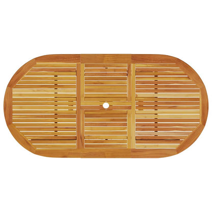 Garden Dining Set 5 pcs Brown Solid Acacia Wood