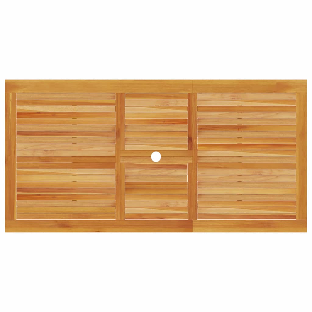 Garden Dining Set 5 pcs Brown Solid Acacia Wood