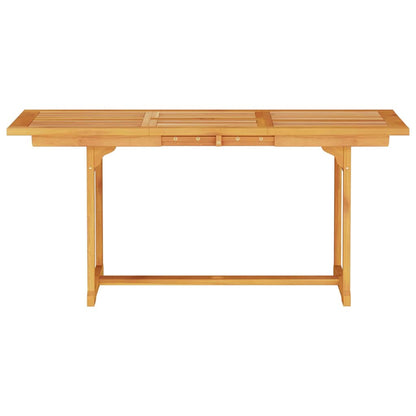 Garden Dining Set 5 pcs Brown Solid Acacia Wood
