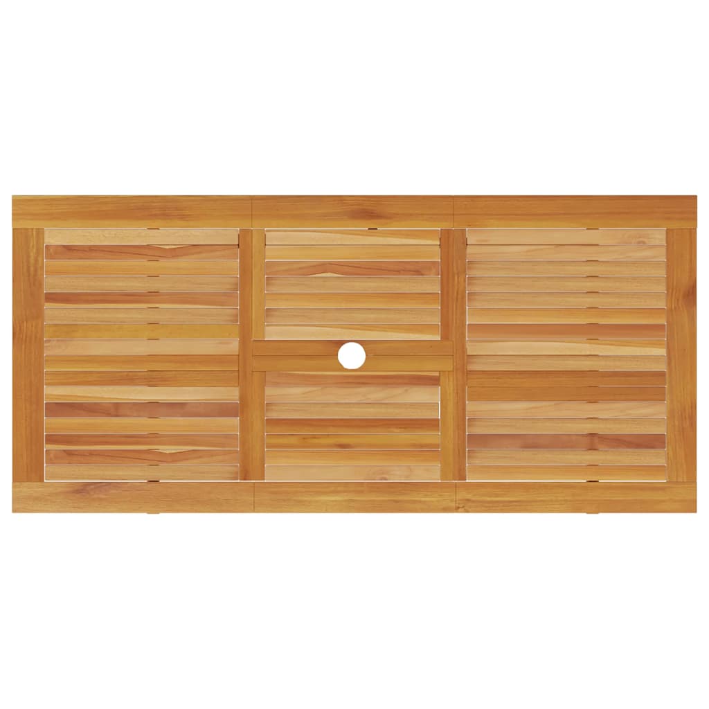 Garden Dining Set 5 pcs Brown Solid Acacia Wood