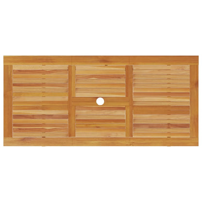 Garden Dining Set 5 pcs Brown Solid Acacia Wood