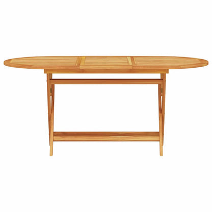 Garden Dining Set 7 pcs Brown Solid Acacia Wood