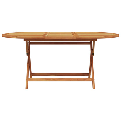 Garden Dining Set 5 pcs Beige Solid Acacia Wood