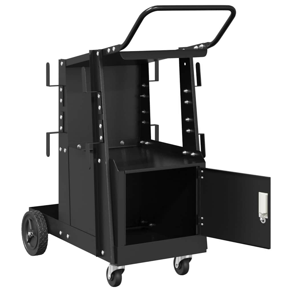 Welding Trolley Black 90 x 46 x 96 cm Steel