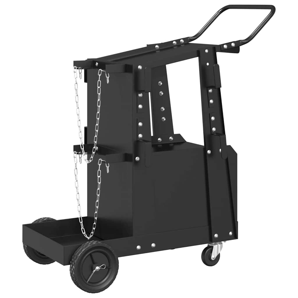 Welding Trolley Black 90 x 46 x 96 cm Steel