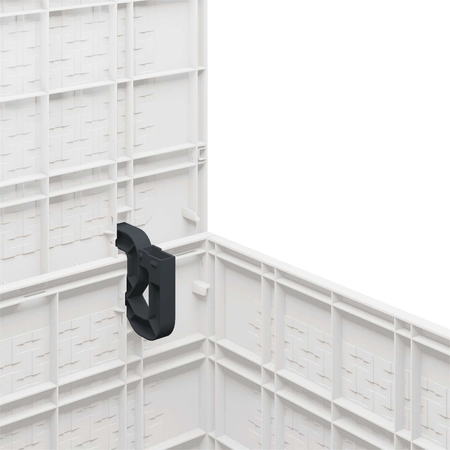 Storage Box with Storage White 55 x 53 x 57 cm Polypropylene