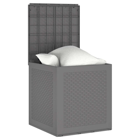 Storage Box Light Grey 55 x 53 x 57 cm Polypropylene