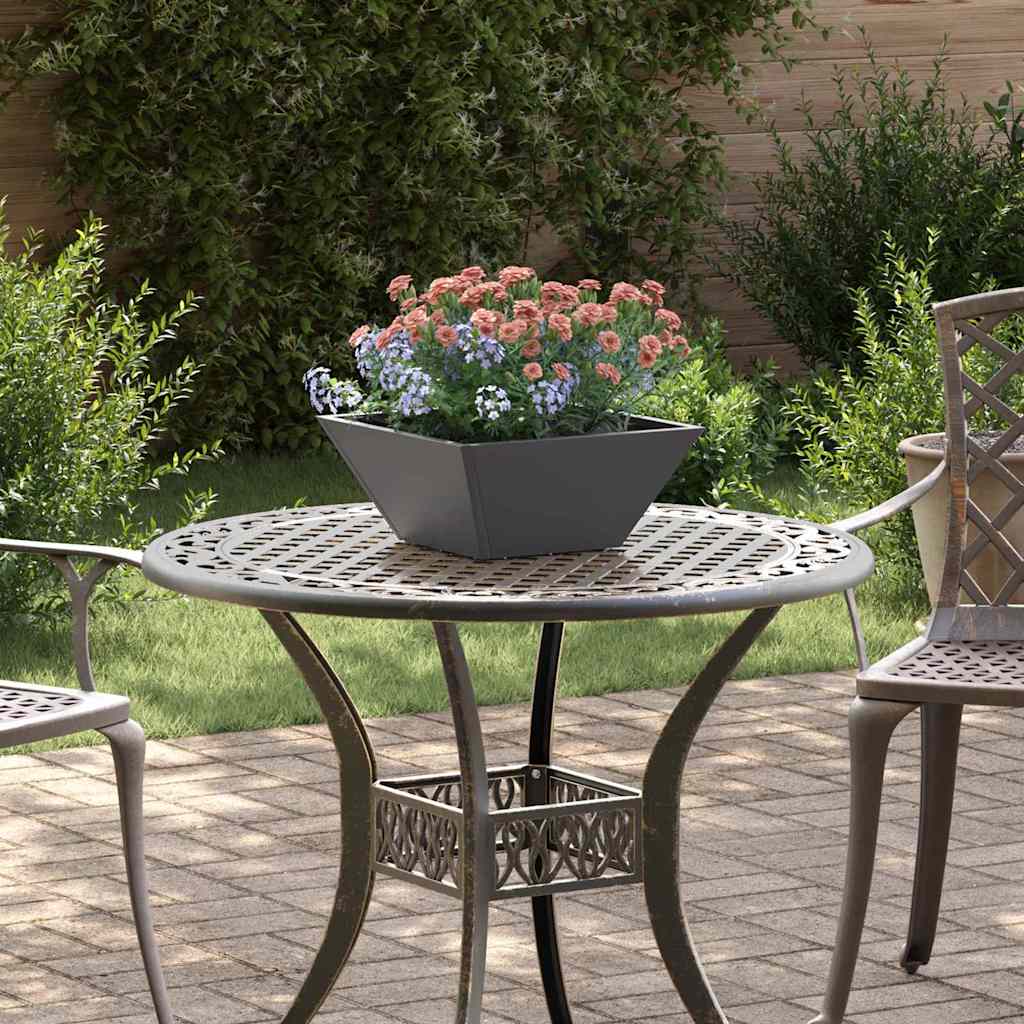 Garden Planter Black 35 x 35 x 15 cm Cold-rolled Steel