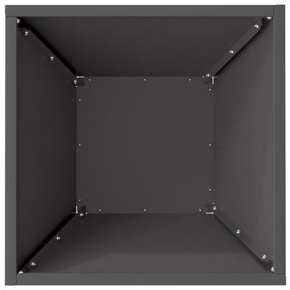 Garden Planter Black 35 x 35 x 15 cm Cold-rolled Steel