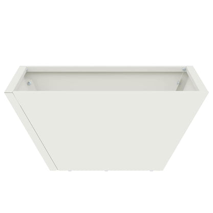Garden Planter 5 pcs White 35 x 35 x 15 cm Cold-rolled Steel