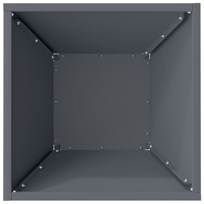 Garden Planter Anthracite 35 x 35 x 15 cm Cold-rolled Steel