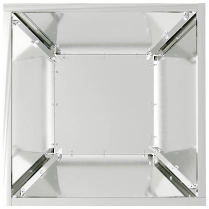 Garden Planter Silver 35 x 35 x 15 cm Galvanised Steel