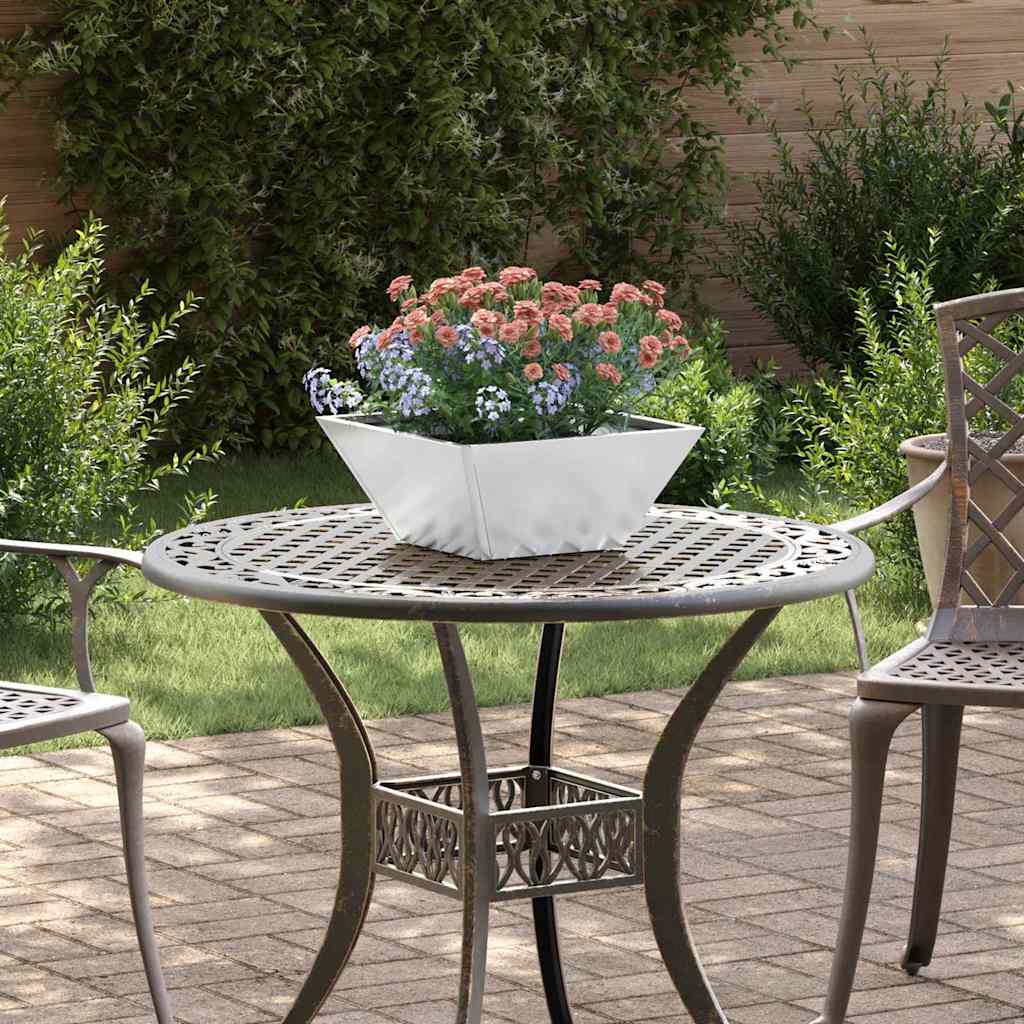Garden Planter 5 pcs Silver 35 x 35 x 15 cm Galvanised Steel