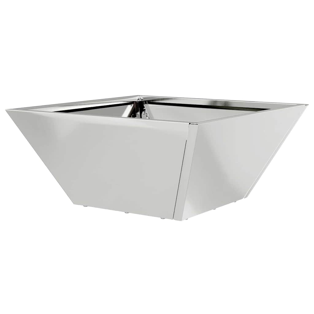 Garden Planter 5 pcs Silver 35 x 35 x 15 cm Galvanised Steel