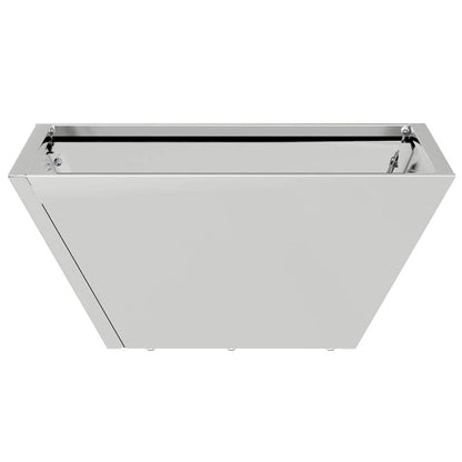 Garden Planter 5 pcs Silver 35 x 35 x 15 cm Galvanised Steel