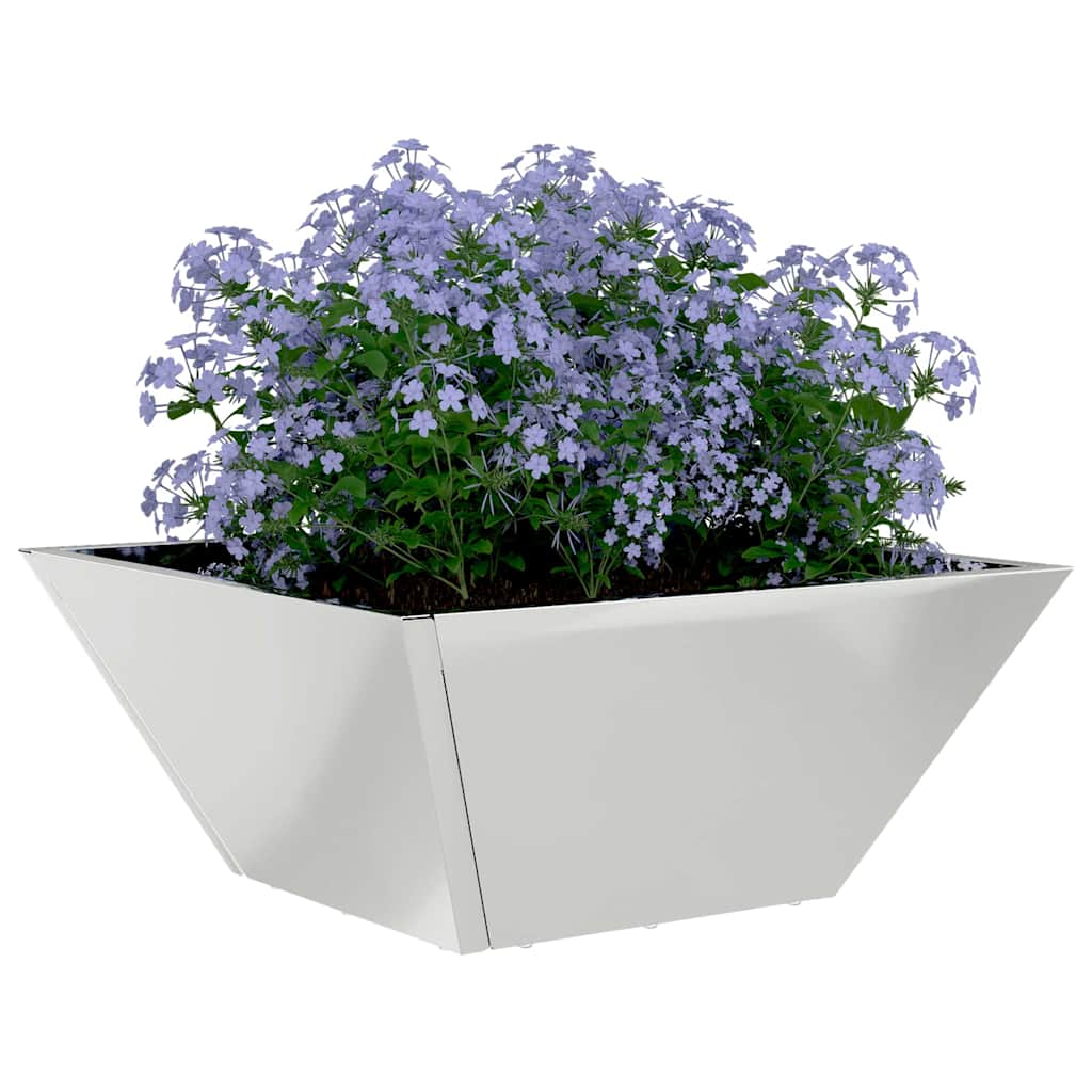 Garden Planter 5 pcs Silver 35 x 35 x 15 cm Galvanised Steel