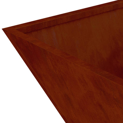 Garden Planter 5 pcs Rusty 35 x 35 x 15 cm Weathering Steel