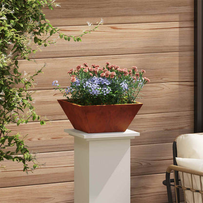 Garden Planter 5 pcs Rusty 35 x 35 x 15 cm Weathering Steel