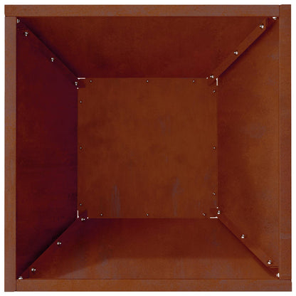 Garden Planter 5 pcs Rusty 35 x 35 x 15 cm Weathering Steel