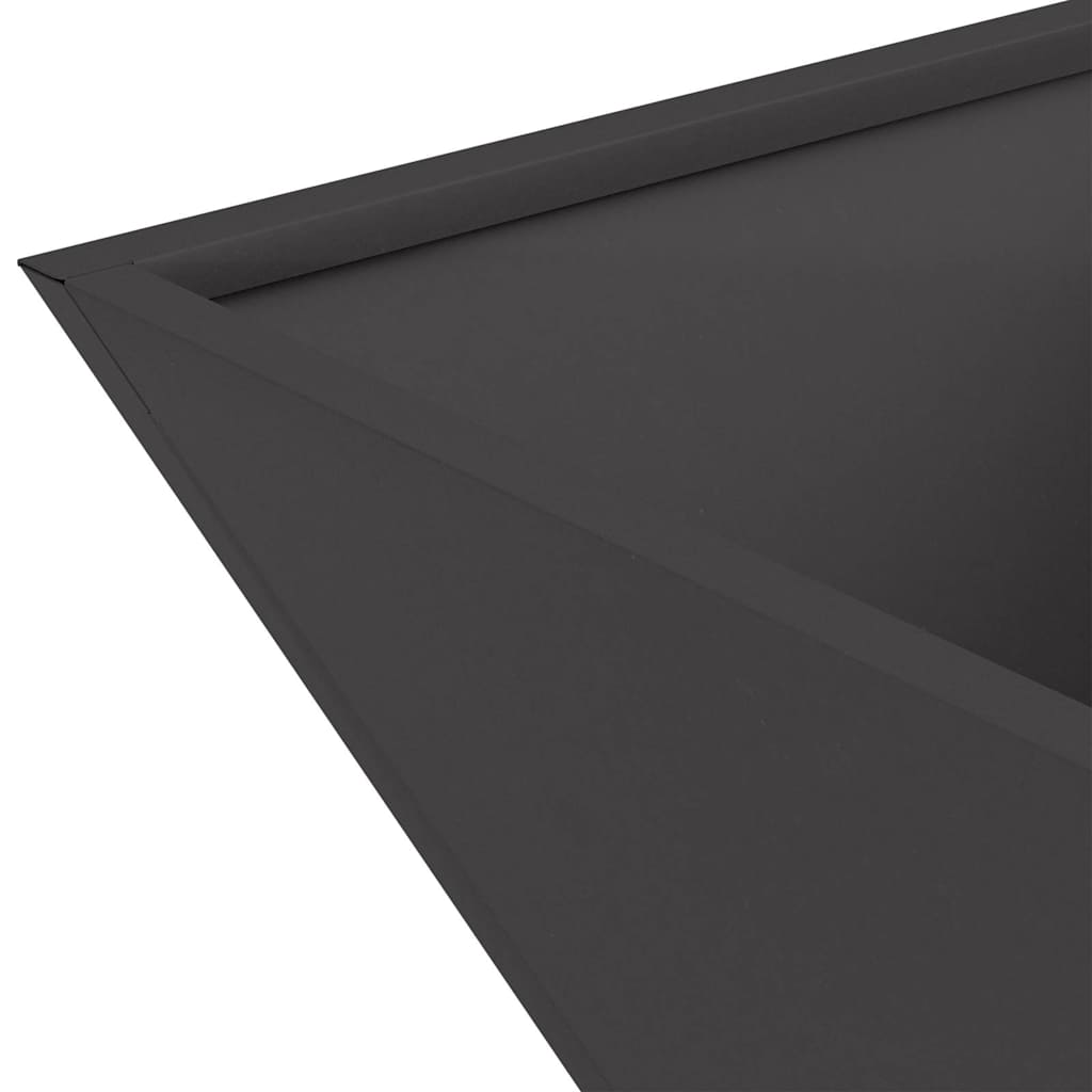 Garden Planter Black 40 x 40 x 15 cm Cold-rolled Steel