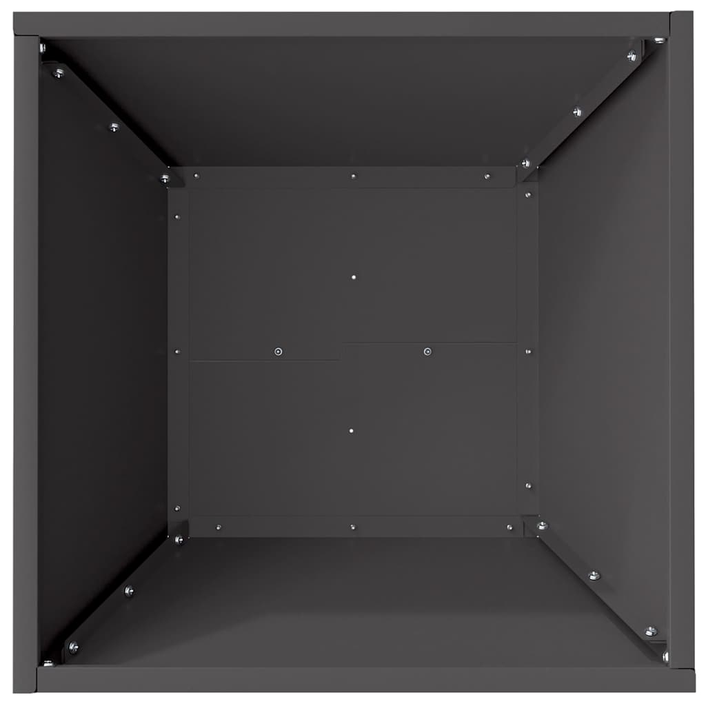 Garden Planter 5 pcs Black 40 x 40 x 15 cm Cold-rolled Steel