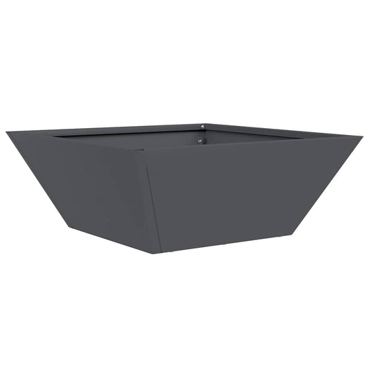 Garden Planter Anthracite 40 x 40 x 15 cm Cold-rolled Steel