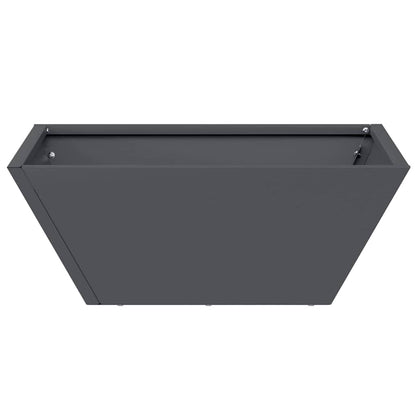 Garden Planter 5 pcs Anthracite 40 x 40 x 15 cm
