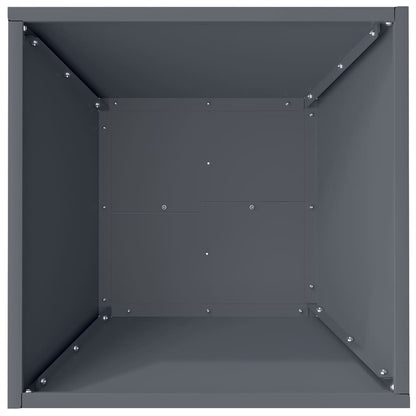 Garden Planter 5 pcs Anthracite 40 x 40 x 15 cm